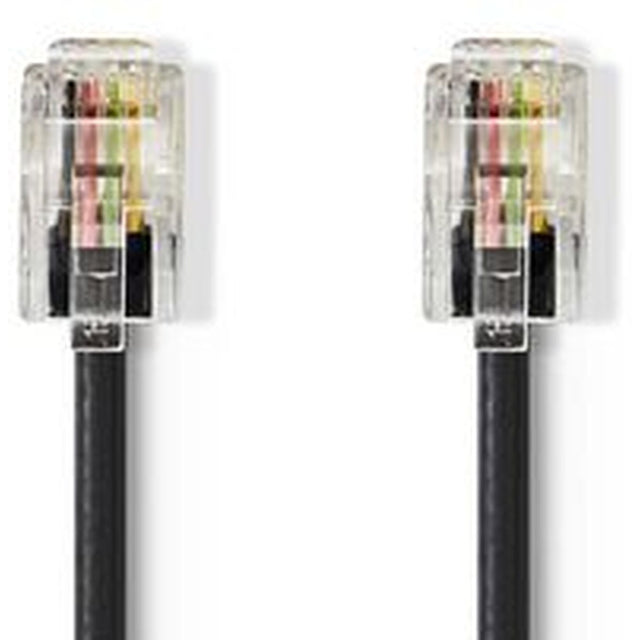 Nedis Network Cable RJ10M-RJ10M 5.0m BK