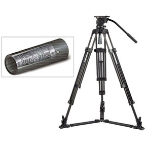 SWIT TOWER150C Carbon-Fiber Tripod Kit w/ TH150 Video Head Spreader