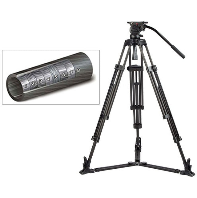 SWIT TOWER150C Carbon-Fiber Tripod Kit w/ TH150 Video Head Spreader