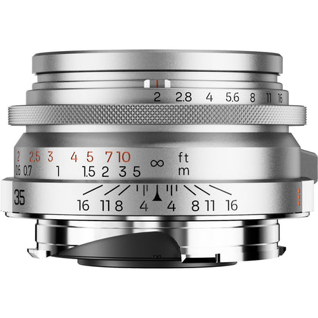Thypoch Ksana 35mm f/2.0 For Leica M-Mount + Lens Hood - Silver