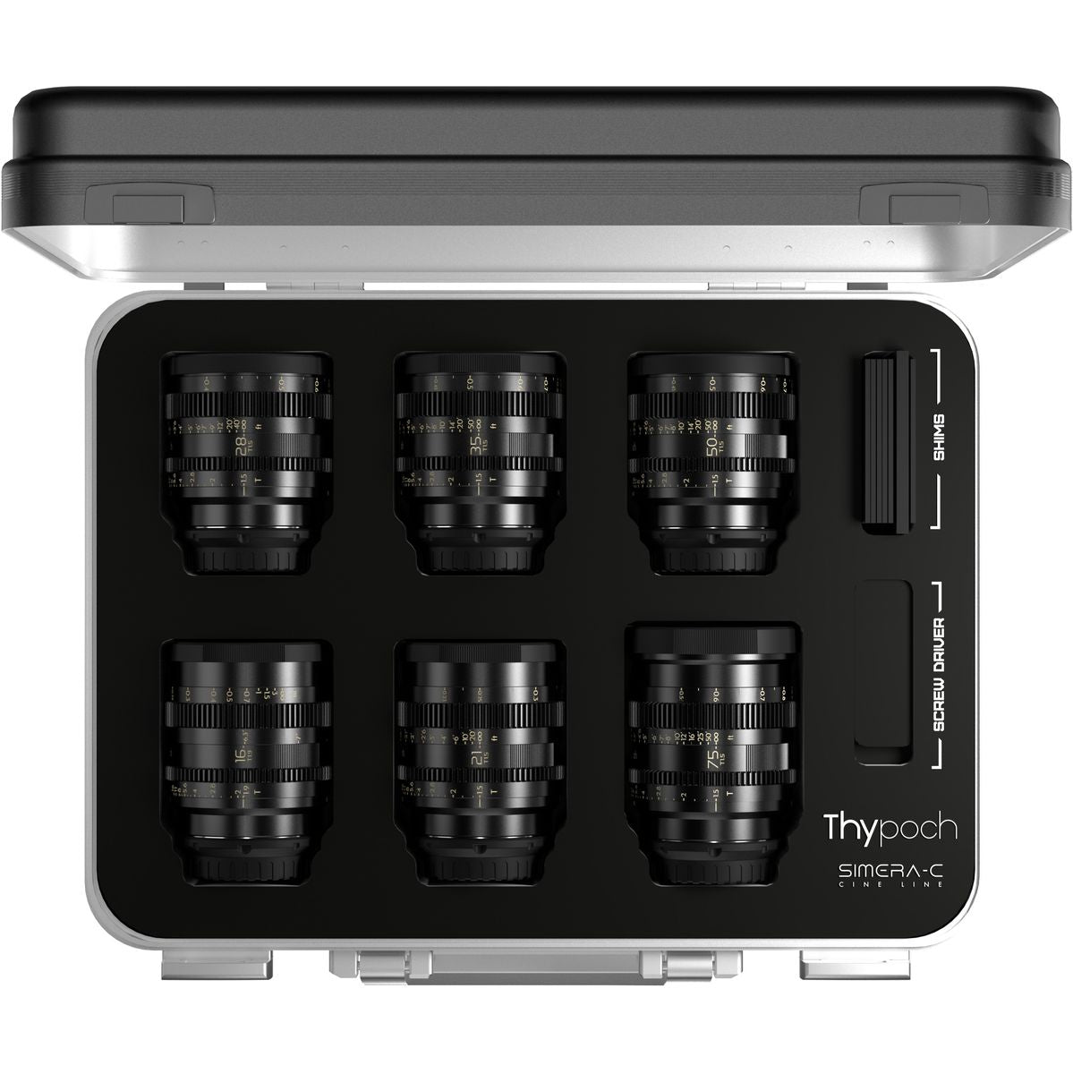 Thypoch Simera-C 6 Lens Kit 16/21/28/35/50/75mm T1.9 M-Mount