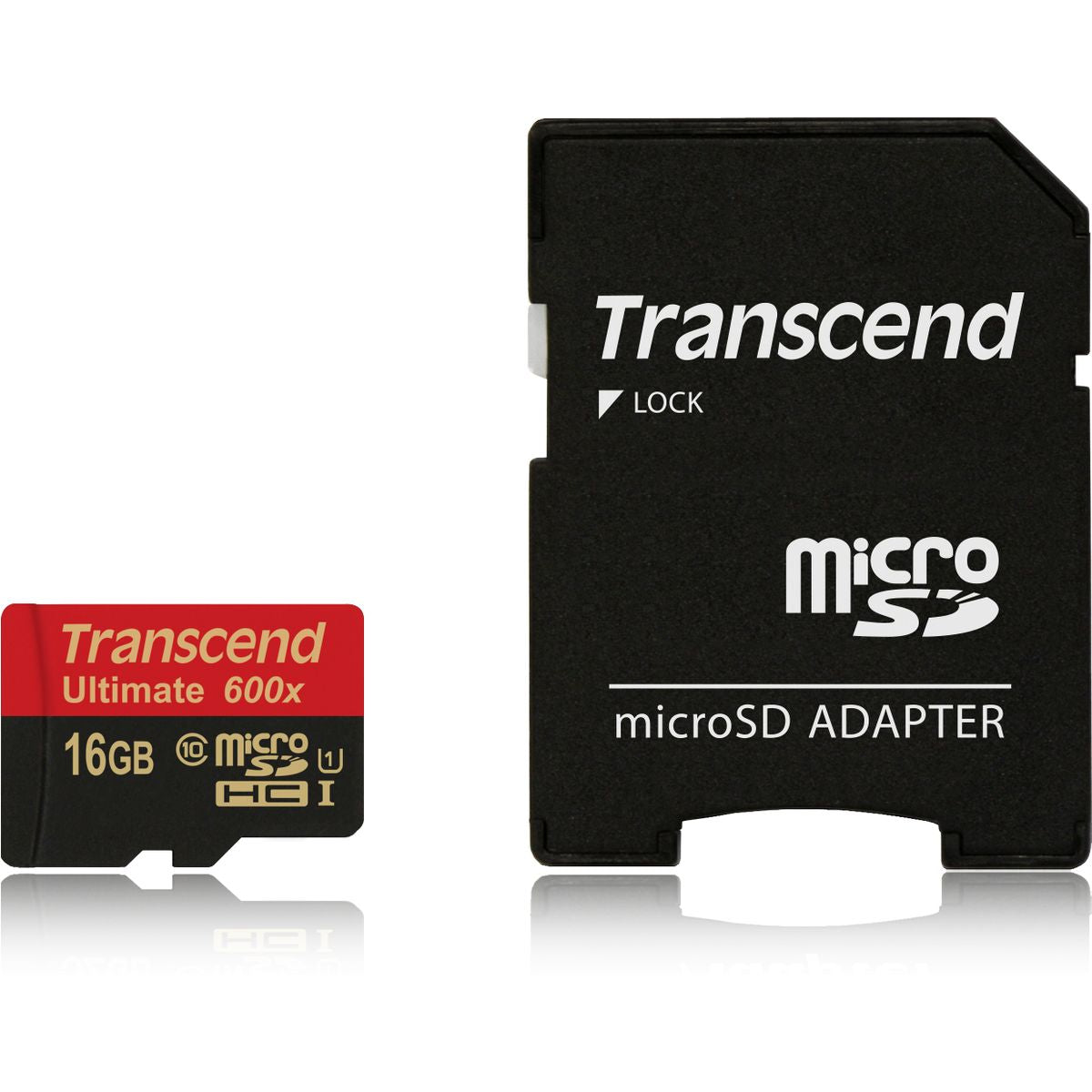 Transcend MicroSDHC 16GB R90MB/s UHS-I U1 CL10 + Adapter - image 2 of 2