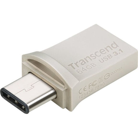 Transcend Jetflash For Android 64GB 890 USB3.0/3.1 Silver - image 2 of 5