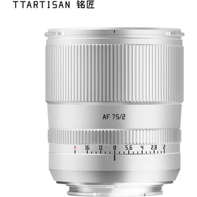 TTArtisan AF 75mm f/2.0 - FullFrame - Sony E-Mount - Silver