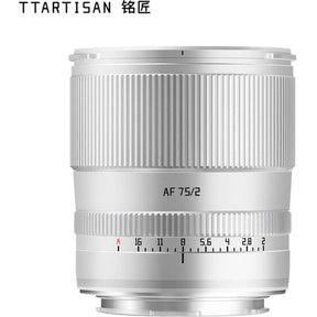 TTArtisan AF 75mm f/2.0 - FullFrame - L-Mount - Silver