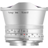 TTArtisan 7.5mm f/2.0 - APS-C - Sony E-Mount - Silver