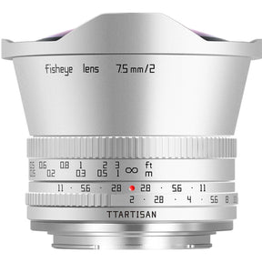 TTArtisan 7.5mm f/2.0 - APS-C - Sony E-Mount - Silver