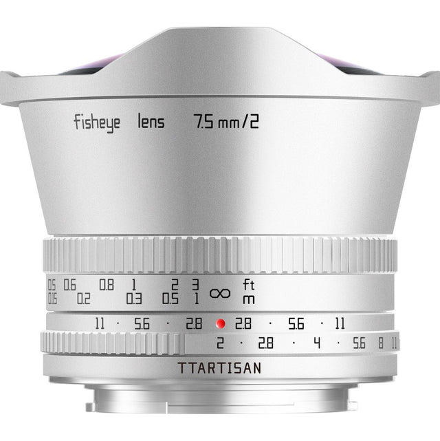 TTArtisan 7.5mm f/2.0 - APS-C - Fujifilm X-Mount - Silver