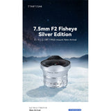 TTArtisan 7.5mm f/2.0 - APS-C - Fujifilm X-Mount - Silver - image 5 of 5