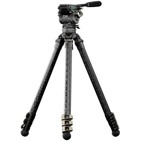Tilta TT-CT08-75-SG 75mm Cine Fluid Head w/ 3-STAGE Carbon Fiber Tripod Legs 8KG