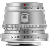 TTArtisan 35mm f/1.4 Fujifilm X-Mount | APS-C Silver