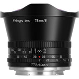 TTArtisan 7.5mm f/2.0 MFT (Pana/Olympus) | FourThirds Black