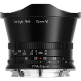 TTArtisan 7.5mm f/2.0 Canon EOS-R-Mount | FullFrame Black