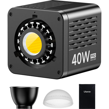Ulanzi 40W PRO COB Lamp Bi-Color w/ Battery / USB-C Up To 50W