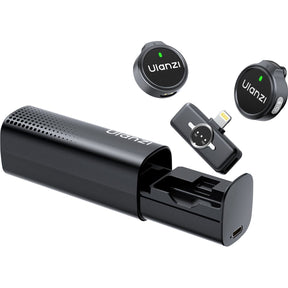 Ulanzi A21 Wireless Microphone-Set + Case Lightning - Black