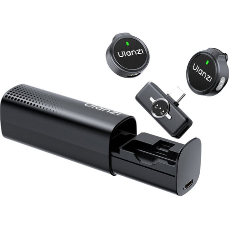 Ulanzi A21 Wireless Microphone-Set w/ Case USB-C - Black