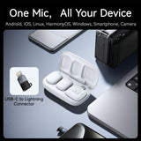 Ulanzi A30 TinyMic Wireless Microphone Set White - image 4 of 5