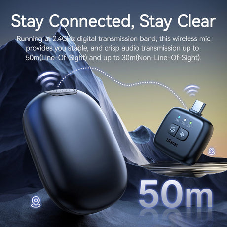 Ulanzi A30 TinyMic Wireless Microphone Set Black. - image 4 of 5