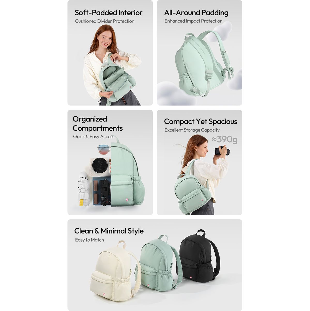 Ulanzi BP02 Puffer Camera-Backpack - White - image 5 of 5