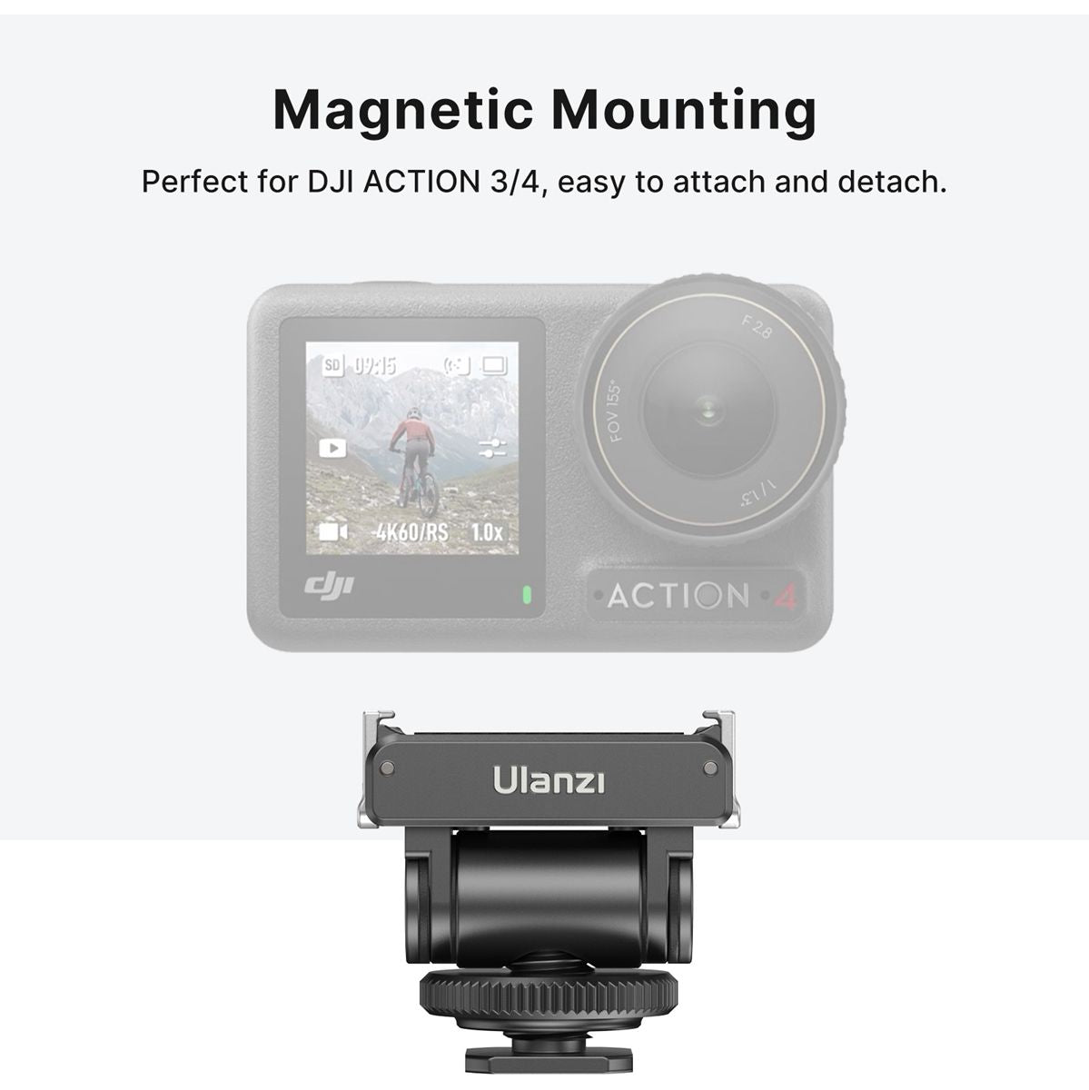 Ulanzi CA22 Cold Shoe Mount Tiltable For Osmo Action 3/4 - image 2 of 2