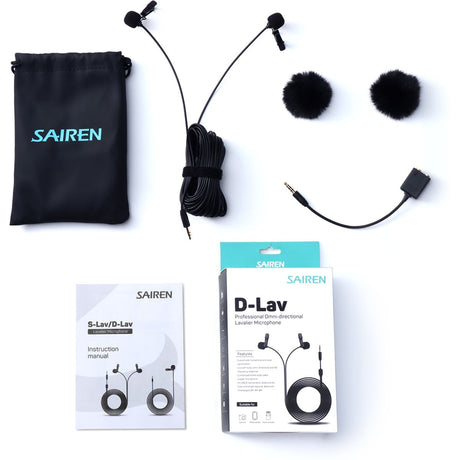 SAIREN D-Lav Double Lavalier Microphone - image 2 of 2