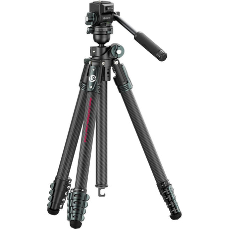 Ulanzi JJ06 Video Travel Tripod Carbon w/ Tiltable Arm - image 2 of 5