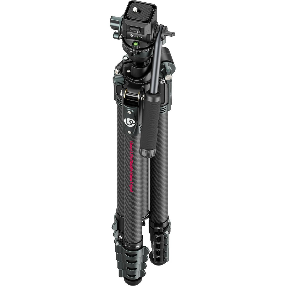 Ulanzi JJ06 Video Travel Tripod Carbon w/ Tiltable Arm - image 4 of 5