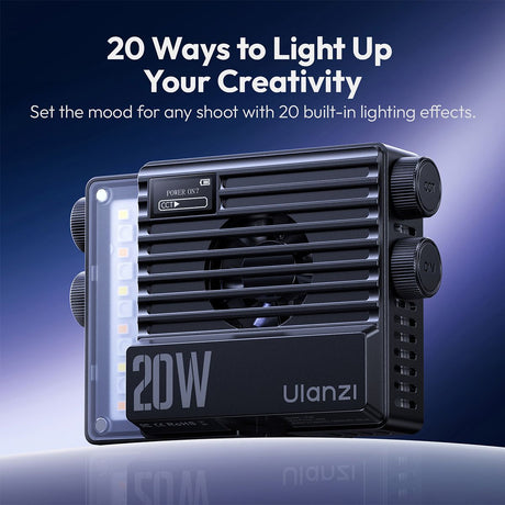 Ulanzi LE20 RGB Pocket Light 20W Black - image 5 of 5