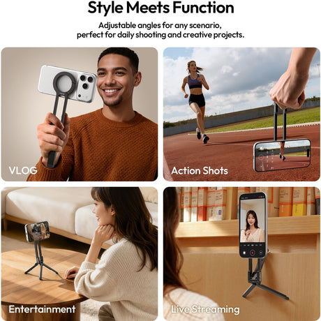 Ulanzi MA57 Mini Smartphone-Tripod Magnetic Plastic - image 3 of 5