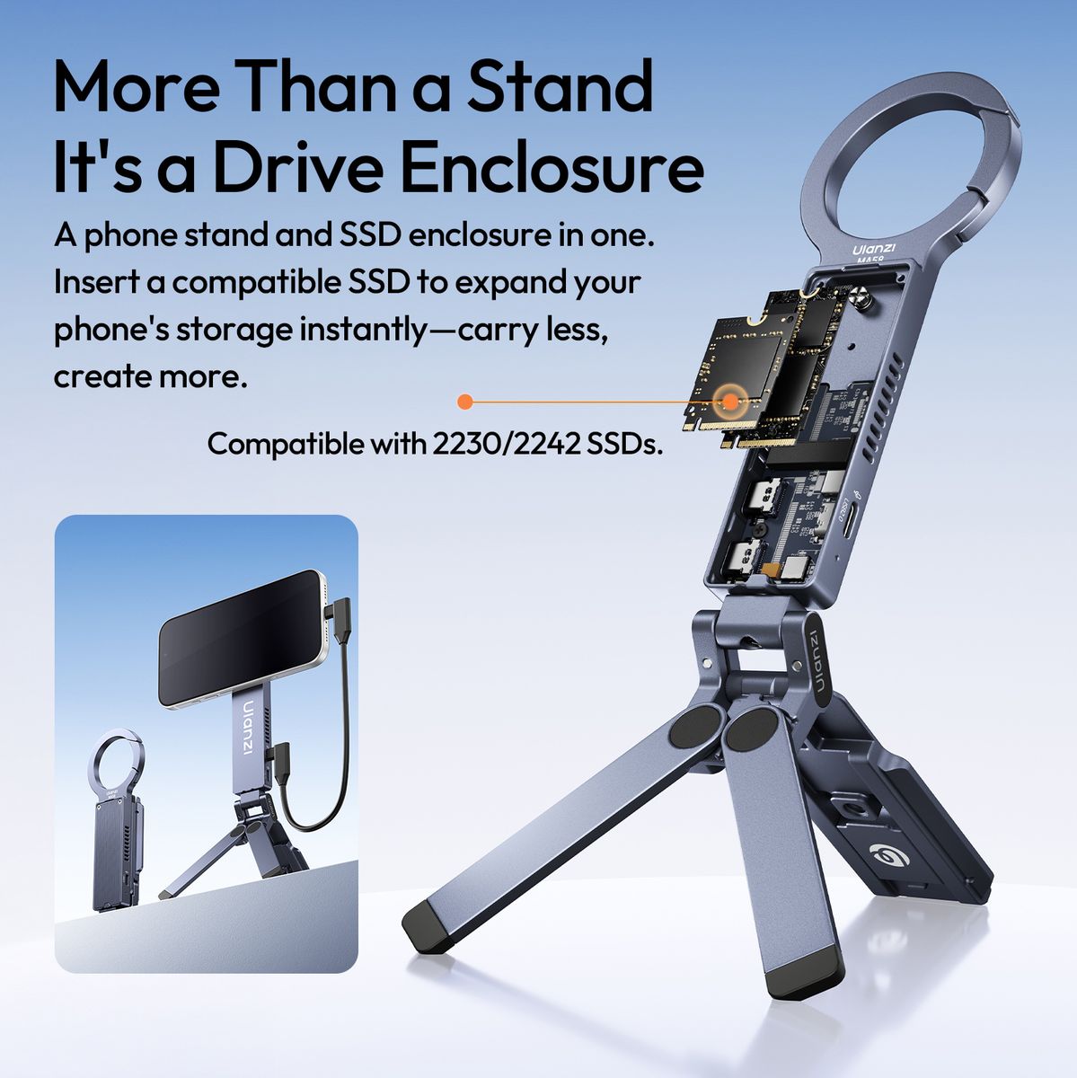 Ulanzi MA58 Maglock Mini-Tripod w/ SSD-Behuizing - image 2 of 5