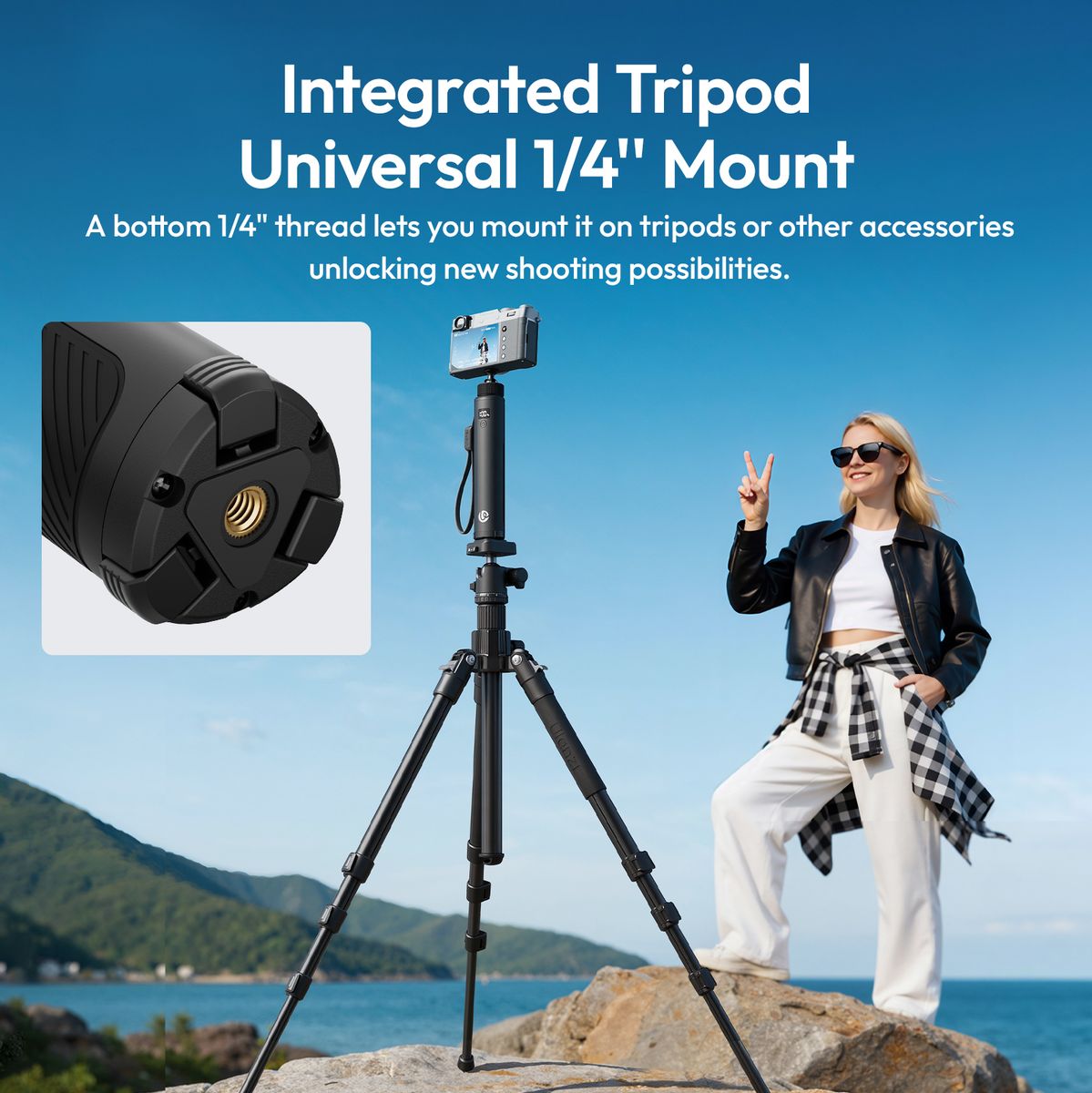 Ulanzi MA93 10.000mAh PowerBank Grip Tripod w/ Ball Head - image 5 of 5