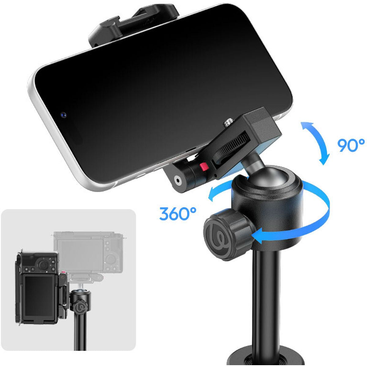 Ulanzi MT-44 B 2-IN-1 Selfiestick Tripod 150cm + Remote White - image 4 of 5