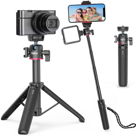 Ulanzi MT-73 Selfie Stick Vlog Tripod Cold Shoe Mount 54cm