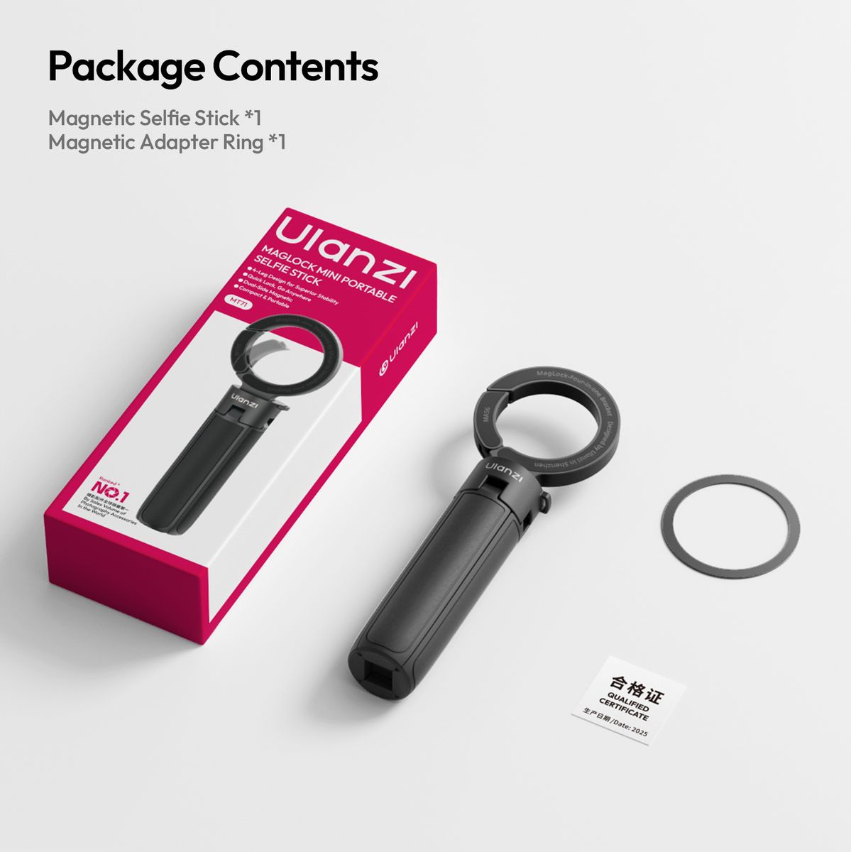 Ulanzi MT71 Magnetic Mini Selfie Stick