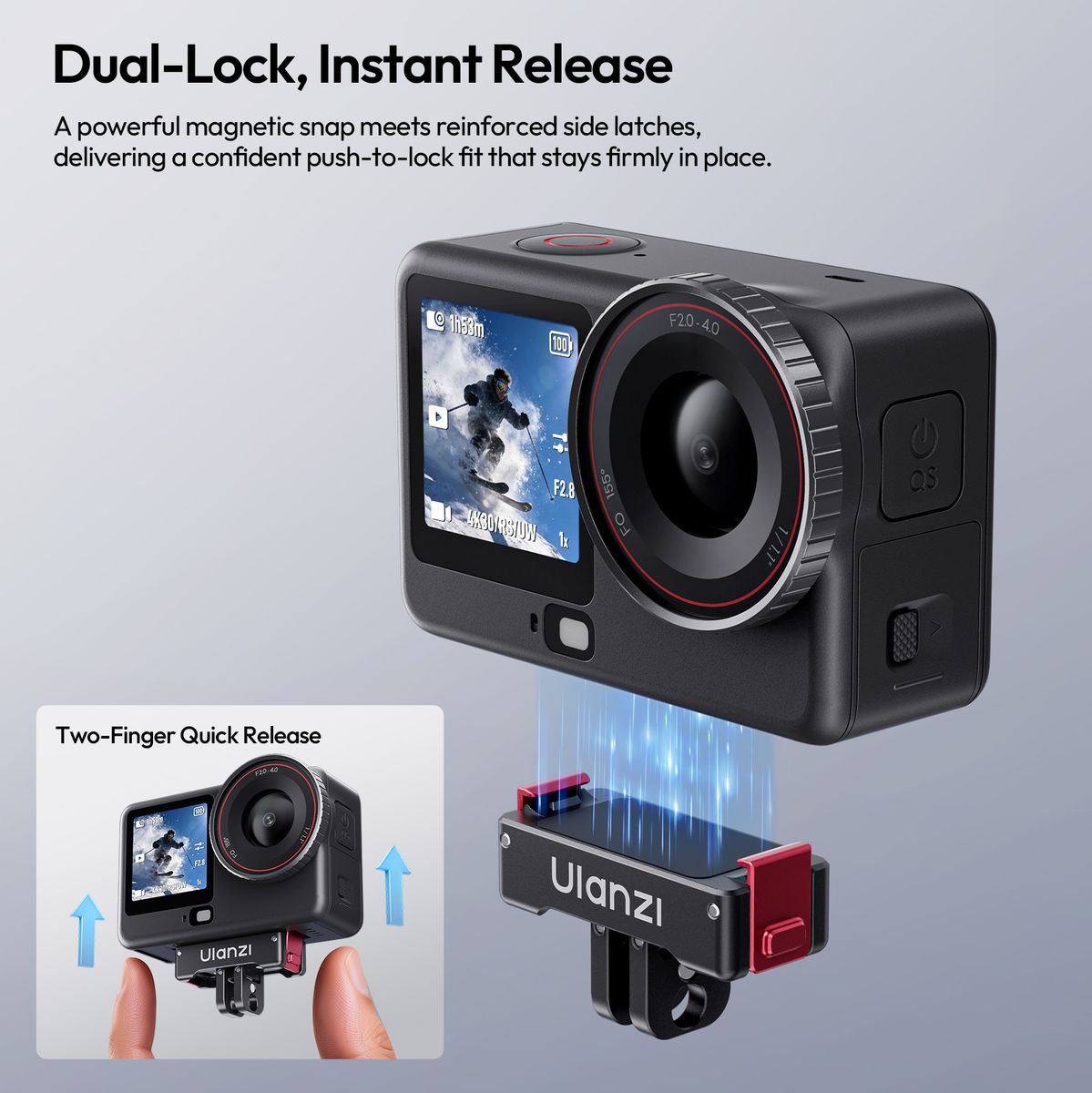 Ulanzi OA24 1/4 GoPro-Adapter For DJI Osmo Action 6 - image 4 of 5