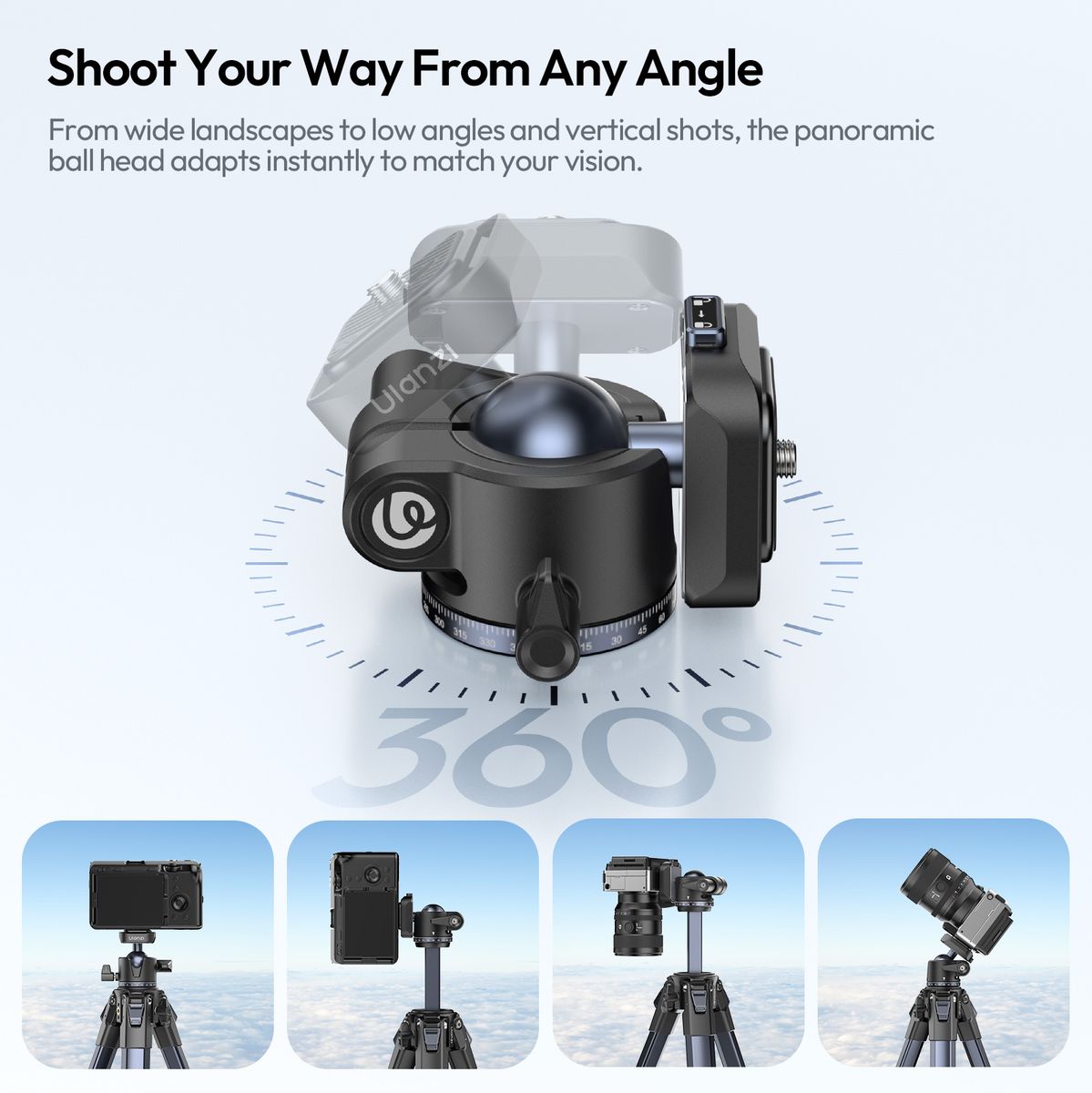 Ulanzi Ying Ombra II Travel Tripod - Black - image 4 of 5