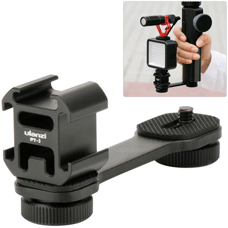 Ulanzi PT-3 Triple Cold Shoe Mount w/ Extension Piece