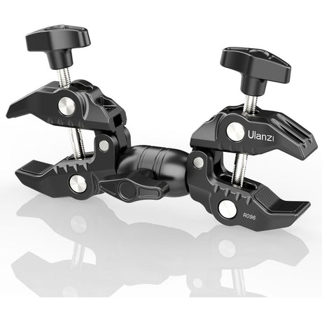 Ulanzi R096 Double Super Clamp Tube Clamp w/ Ball Head