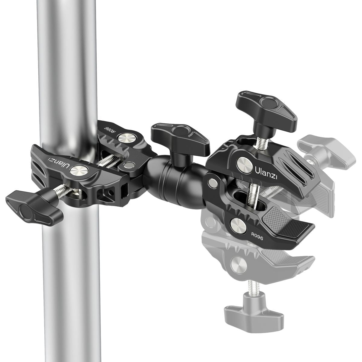 Ulanzi R096 Double Super Clamp Tube Clamp w/ Ball Head - image 2 of 2