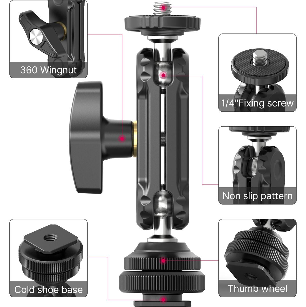 Ulanzi R098 Mini Magic Arm w/ Cold Shoe - image 2 of 2