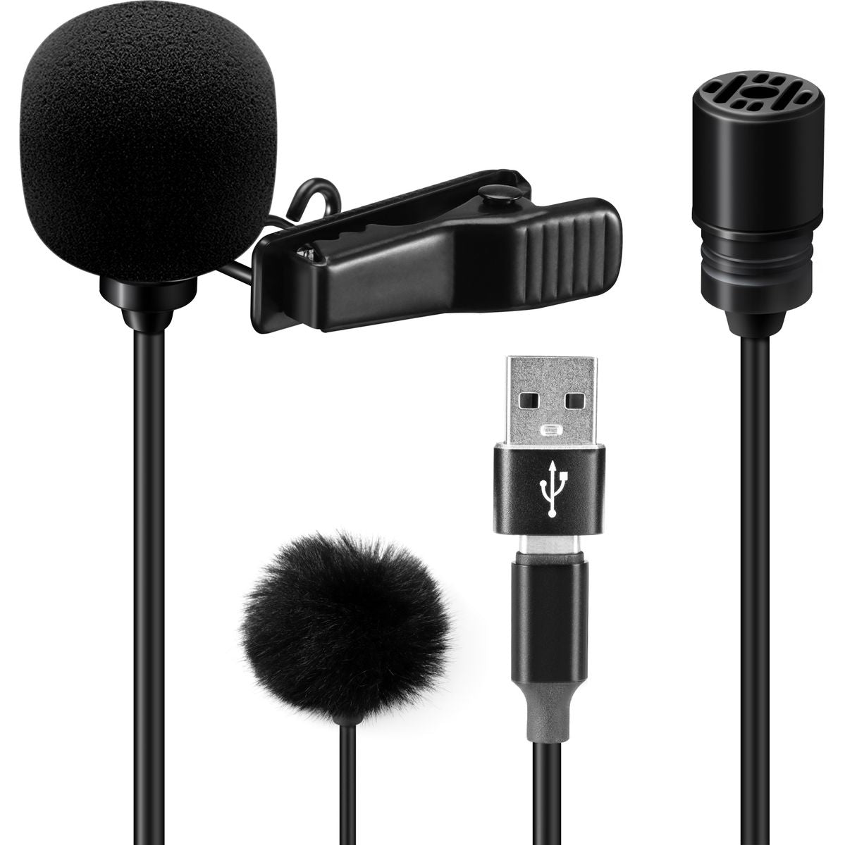 SAIREN S-Lav L2 Lavalier Microphone w/ USB-C / USB Connection