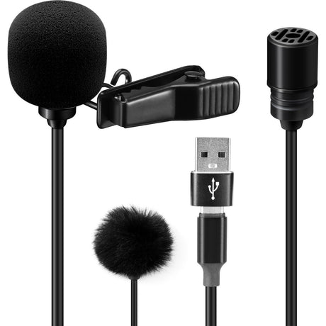 SAIREN S-Lav L2 Lavalier Microphone w/ USB-C / USB Connection