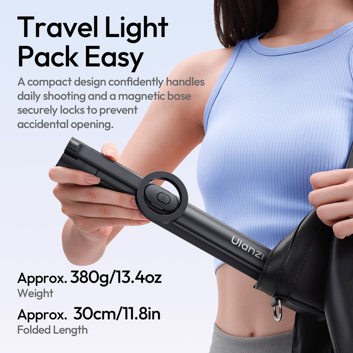 Ulanzi SK-21 Selfie Stick Tripod 180cm Auto-Open Magnetic - image 2 of 2