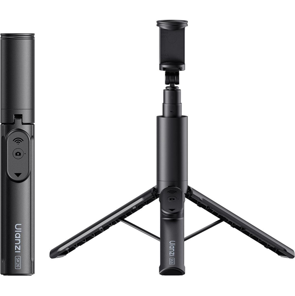 Ulanzi SK27 Selfie Stick Tripod Plus w/ Telefoonklem