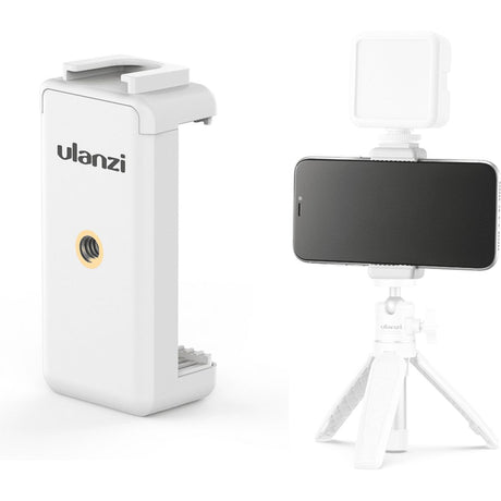 Ulanzi ST-07 Phone Holder Plastic w/ Cold Shoe White