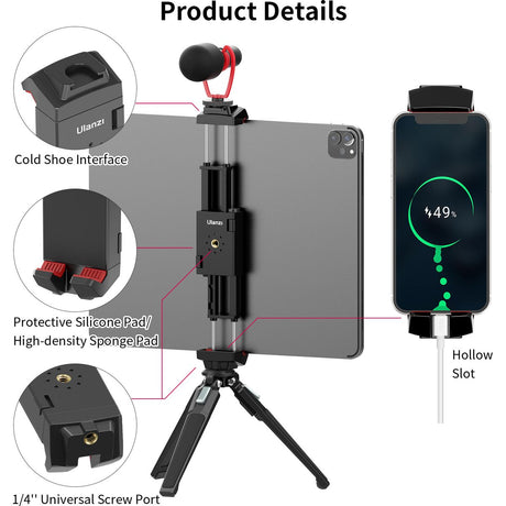 Ulanzi ST-29 Smartphone / Tablet Holder w/ Cold Shoe Mount - image 2 of 2