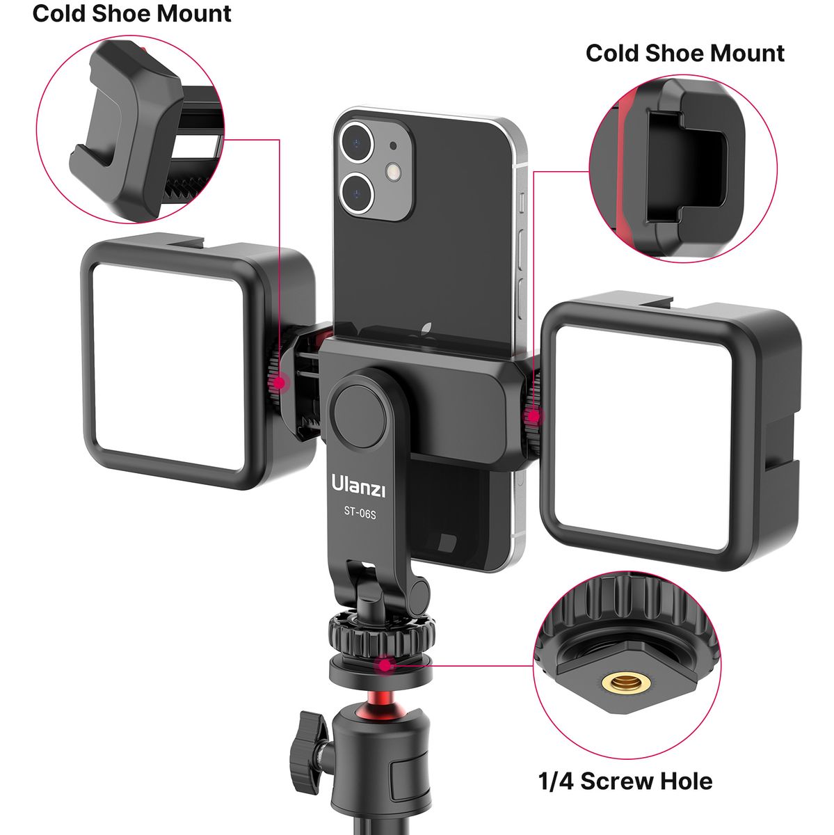 Ulanzi ST-06S Tiltable Phone Holder w/ Plastic Clamp - image 2 of 2