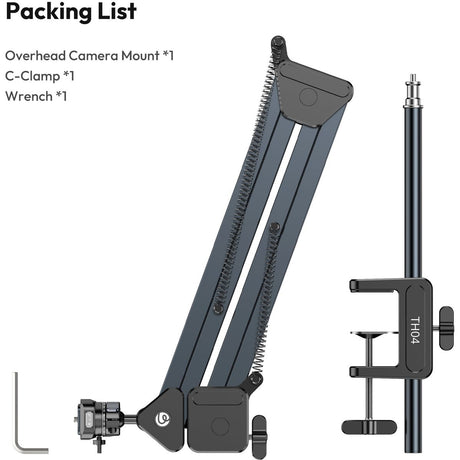 Ulanzi TH04 Overhead Camera Mount w/ Tafelklem - Black - image 2 of 5