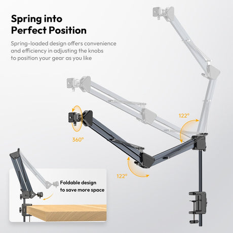 Ulanzi TH04 Overhead Camera Mount w/ Tafelklem - Black - image 3 of 5