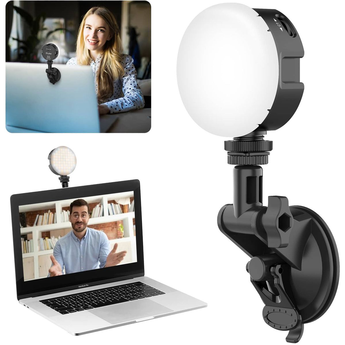 VIJIM VL69 KIT LED-lamp w/ Suction Cup For Video Calls